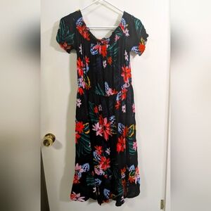 Old Navy tropical floral maxi dress